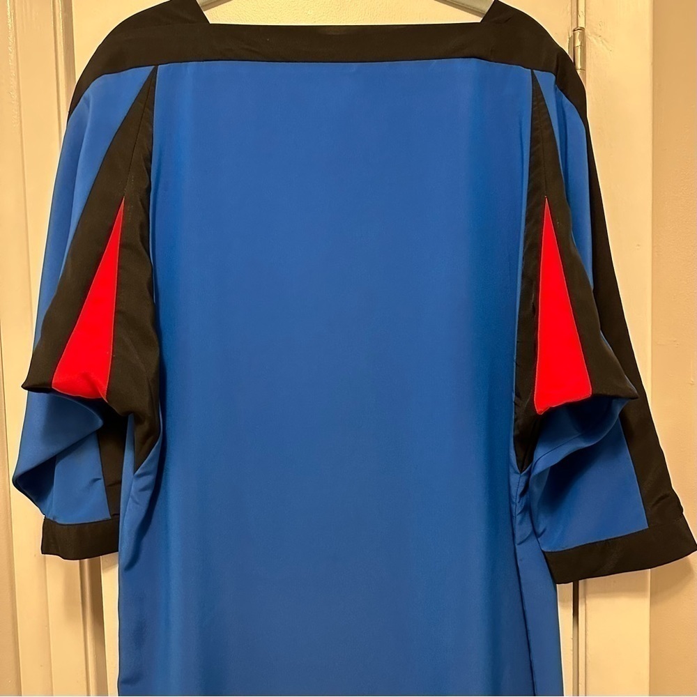Vintage RAOUL for Unita Corp Colorblock Dolman Sleeve Shift Shirt Dress Sz 10